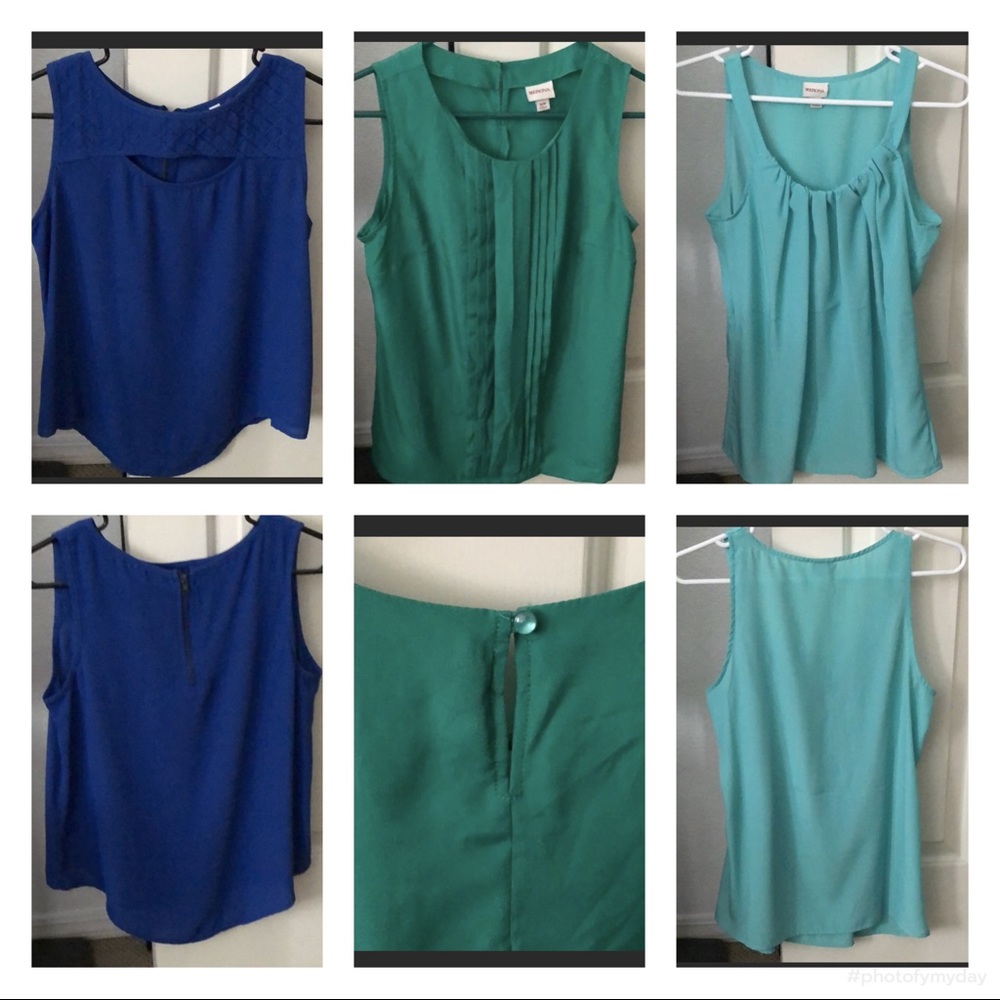 3 NWOT work/casual sleeveless tops